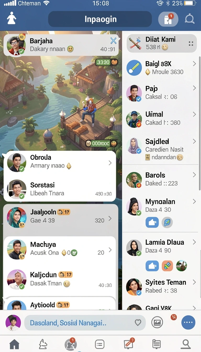 Tampilan utama aplikasi bewokwin App APK Terbaru yang intuitif dan efisien.